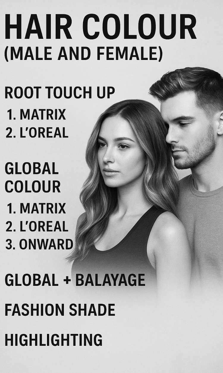 HAIR COLOUR (MALE AND FEMALE)