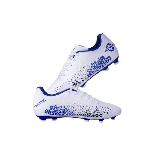 NIVIA IGNITE Football Shoes (White, Blue)