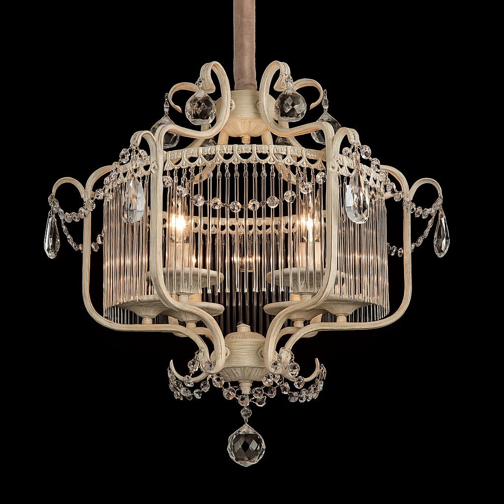 Victoria Royale Crystal Cage Chandelier