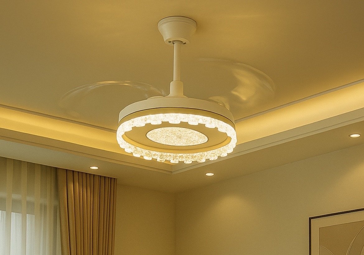 Crystal Wave Ceiling Fan