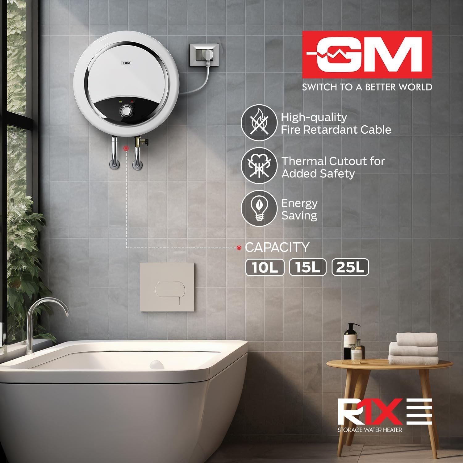 GM R1X 25 LTR STORAGE WATER HEATER