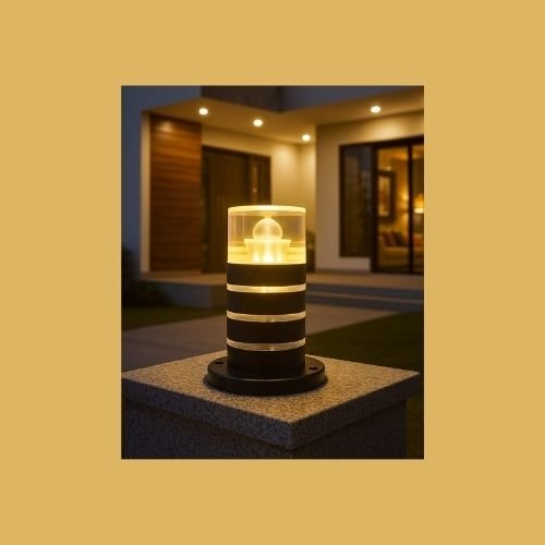 Modern Stripe LED Gate Light