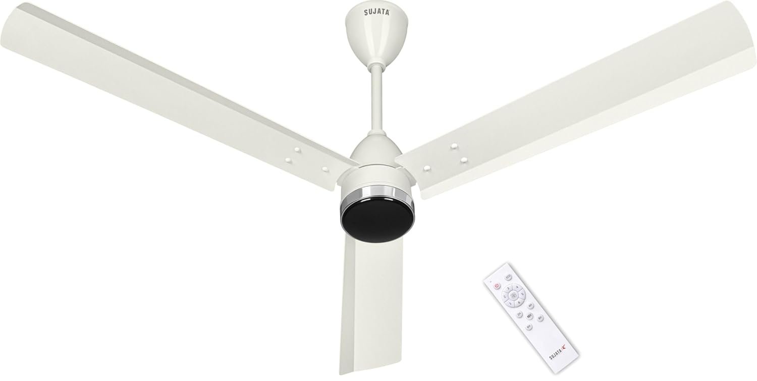 SUJATA SLIM AIR 1200MM CEILING FAN WHITE CHROME