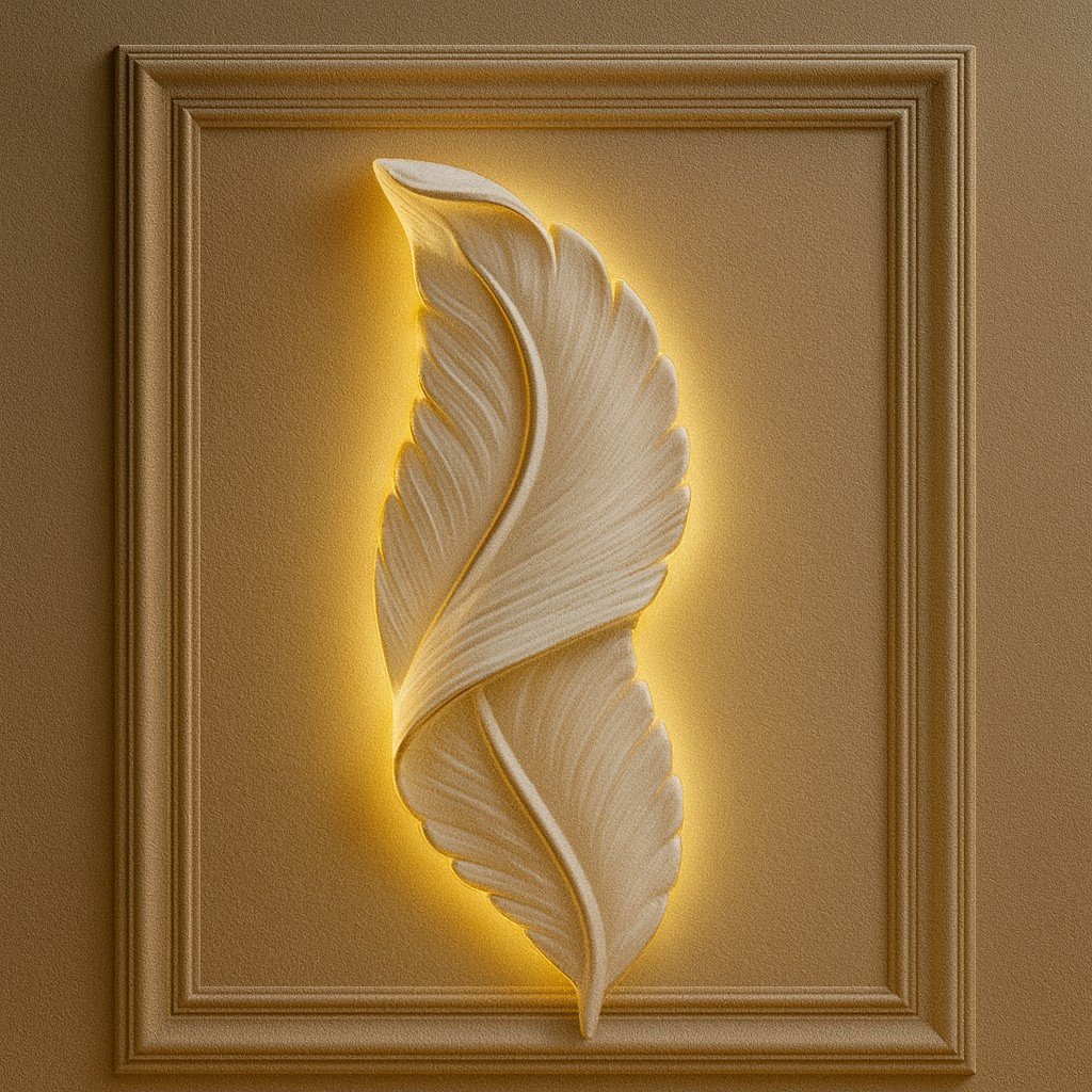 Feather Glow Luxe Wall Light