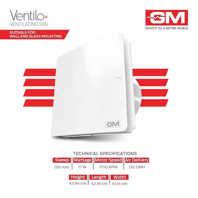 GM Ventilo White Ventilating Fan