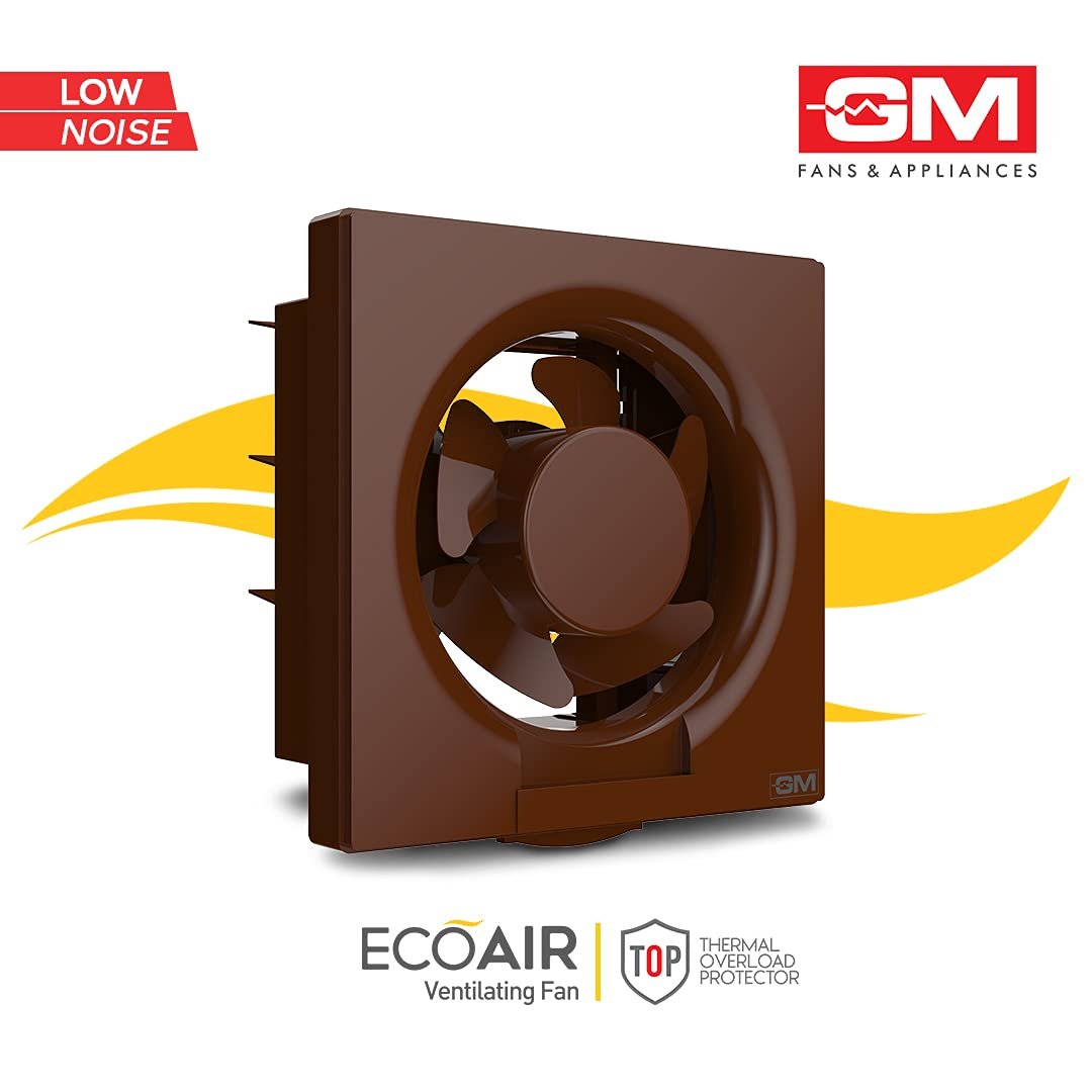 GM Eco Air 200MM Ventilation Fan Brown